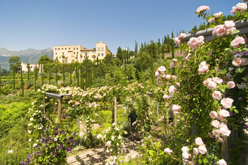 Roseto e Giardino dei Sensi ai Giardini di Sissi Merano